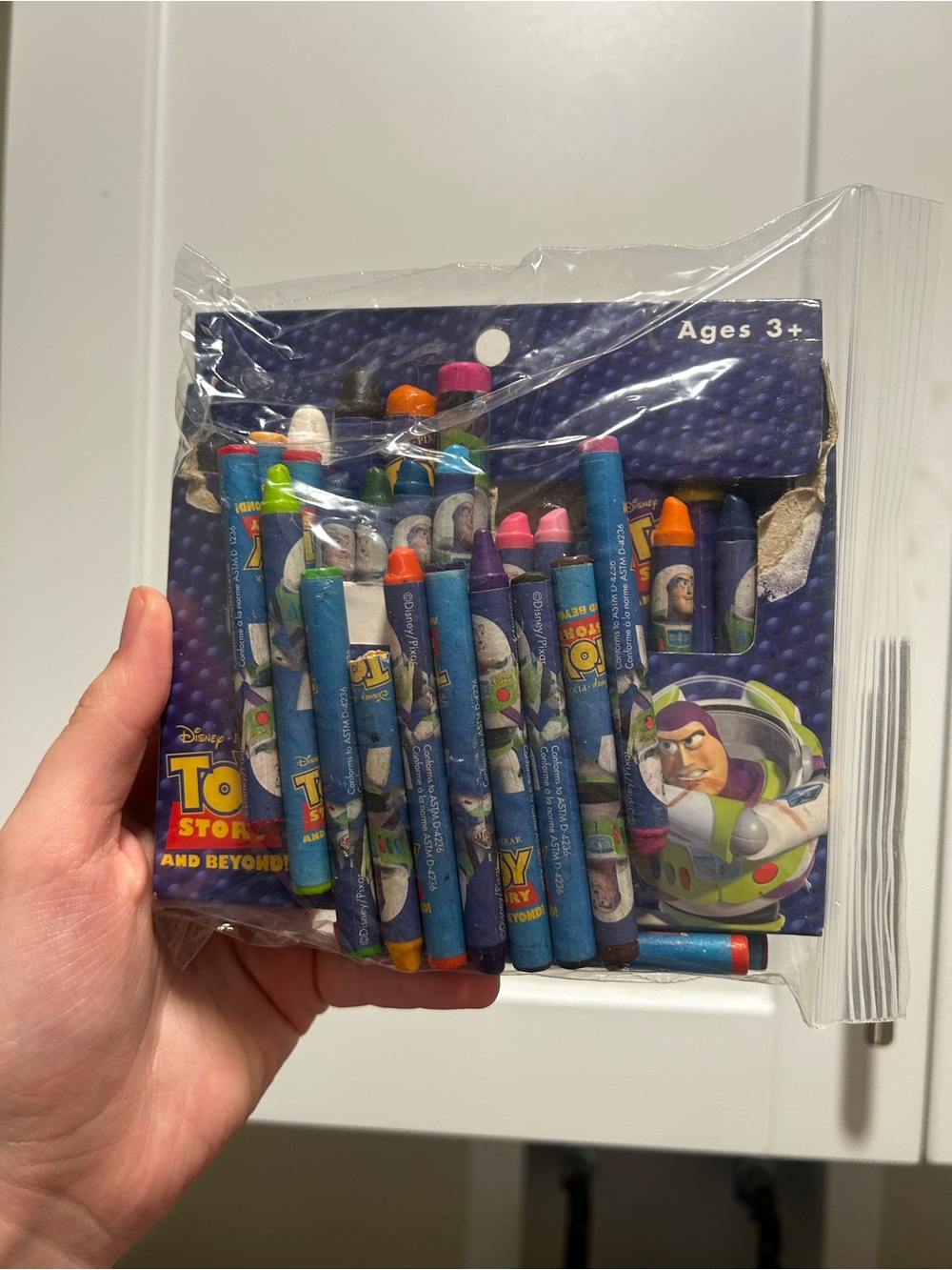 Vintage Toy Story Buzz Crayons